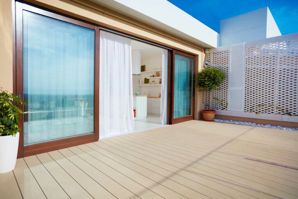 Slim aluminium windows for modern home designs
