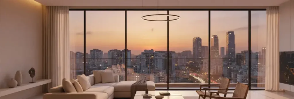 Aluminium framed windows