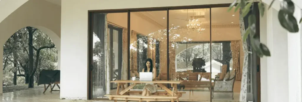 Aluminium framed windows
