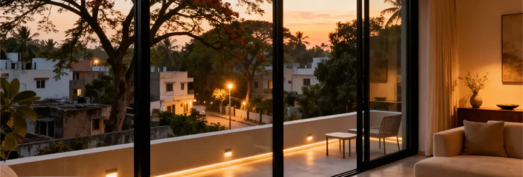 Sliding doors for balconies and patios