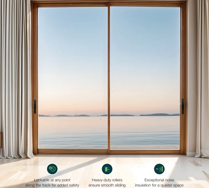 Slimline lift and slide door